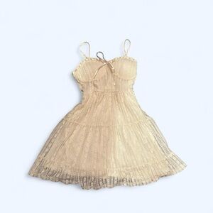 Elegant Cream Lace Dress